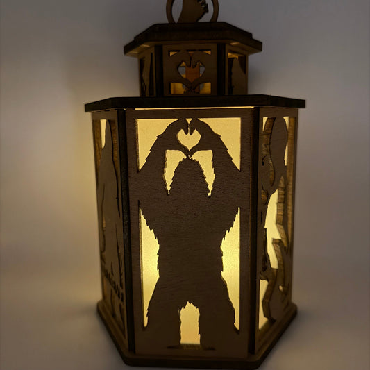 6 Sided Lantern Bigfoot