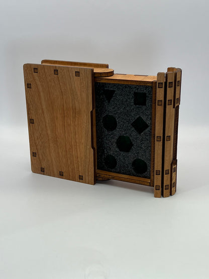 Hidden drawer Mini Book Box / Dice holder