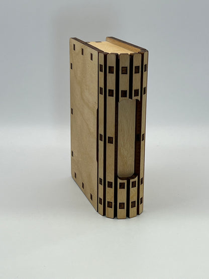 Hidden drawer Mini Book Box / Dice holder