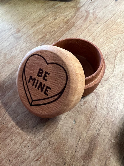 Ring Box - Round Wood