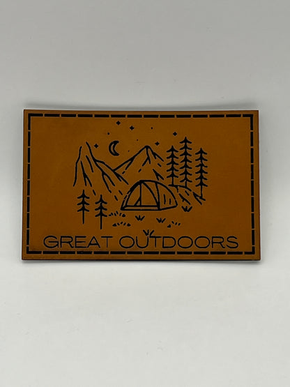 Hat with Customized Premium Leatherette Patch