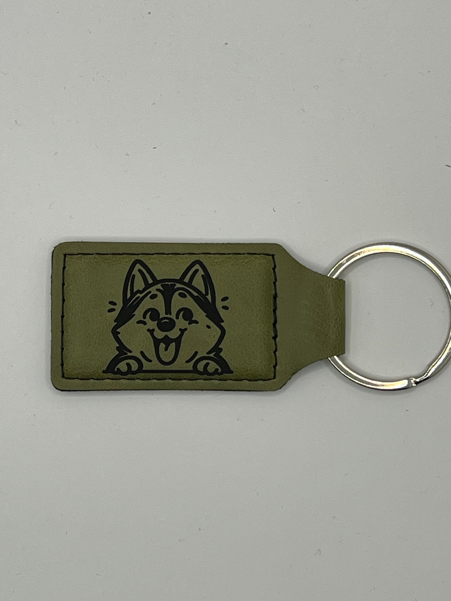 Leatherette Keychain
