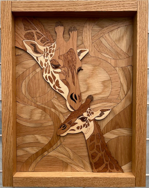 Giraffe Duo Wall Art Mini