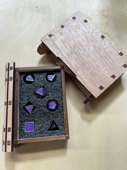 Hidden drawer Mini Book Box / Dice holder