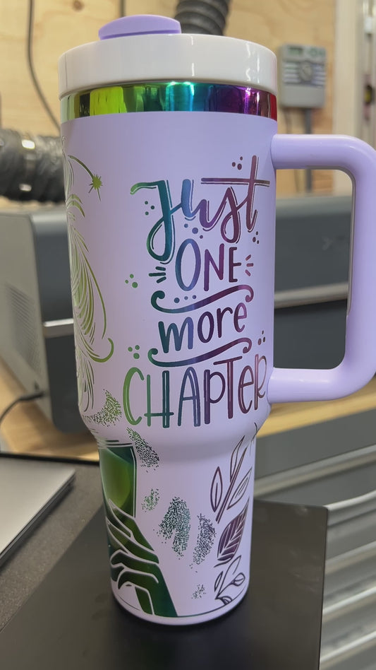 One More Chapter 40 oz Tumbler Full Wrap Design