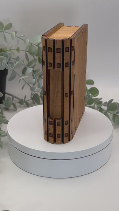 Hidden drawer Mini Book Box / Dice holder