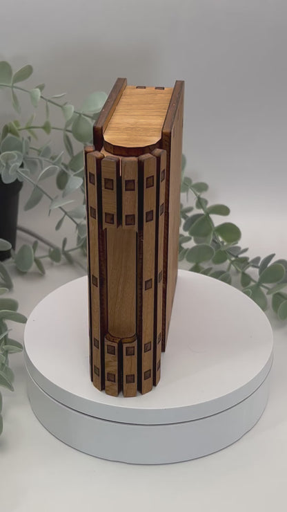 Hidden drawer Mini Book Box / Dice holder